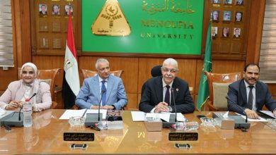 رئيس جامعة المنوفية يهنئ الرئيس السيسي والشعب المصري بذكرى ثورة 30 يونيو